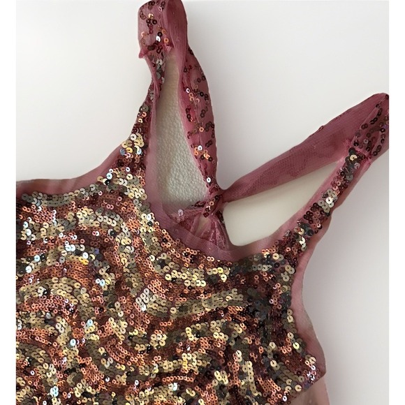 Body Central Colorful Sequin Sleeveless Tank Top Juniors Medium Retro Y2K Hippie - Picture 6 of 9